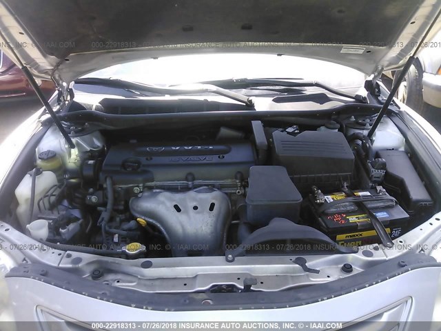 4T1BE46K87U173127 - 2007 TOYOTA CAMRY NEW GENERAT CE/LE/XLE/SE SILVER photo 10