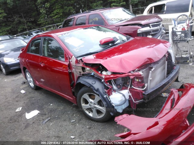 2T1BU4EE6DC096785 - 2013 TOYOTA COROLLA S/LE RED photo 1