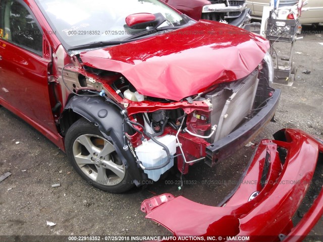 2T1BU4EE6DC096785 - 2013 TOYOTA COROLLA S/LE RED photo 6