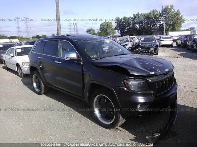 1J4RR6GG1BC526846 - 2011 JEEP GRAND CHEROKEE OVERLAND BLACK photo 1