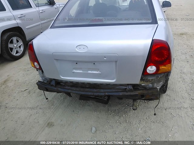 KMHCG45C05U656245 - 2005 HYUNDAI ACCENT GL SILVER photo 6