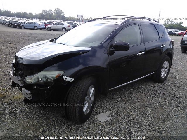 JN8AZ1MU7BW063050 - 2011 NISSAN MURANO S/SL/LE BLACK photo 2