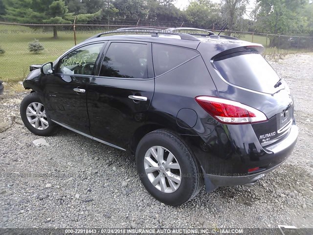 JN8AZ1MU7BW063050 - 2011 NISSAN MURANO S/SL/LE BLACK photo 3