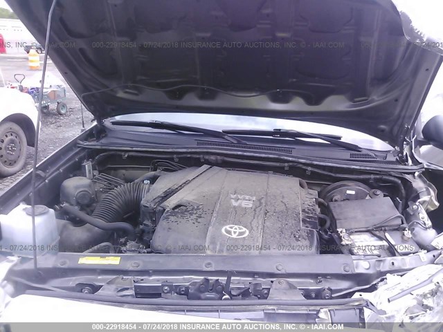 5TFLU4EN5EX084294 - 2014 TOYOTA TACOMA DOUBLE CAB 灰色 照片 10