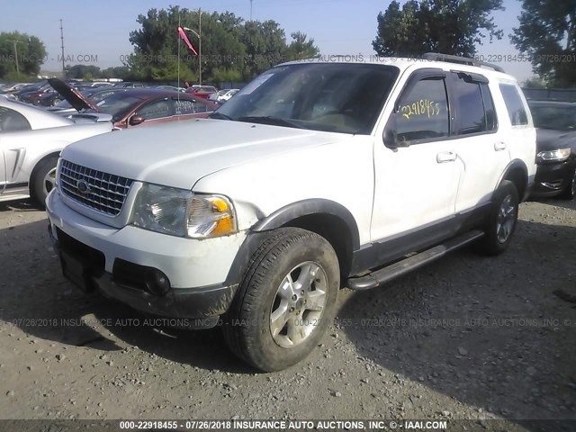 1FMDU83K93UA28132 - 2003 FORD EXPLORER XLT/XLT SPORT WHITE photo 2