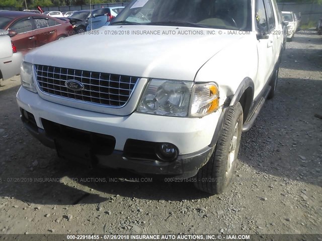 1FMDU83K93UA28132 - 2003 FORD EXPLORER XLT/XLT SPORT WHITE photo 6