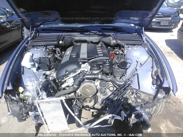 WBADT43433G027409 - 2003 BMW 525 I AUTOMATIC BLUE photo 10