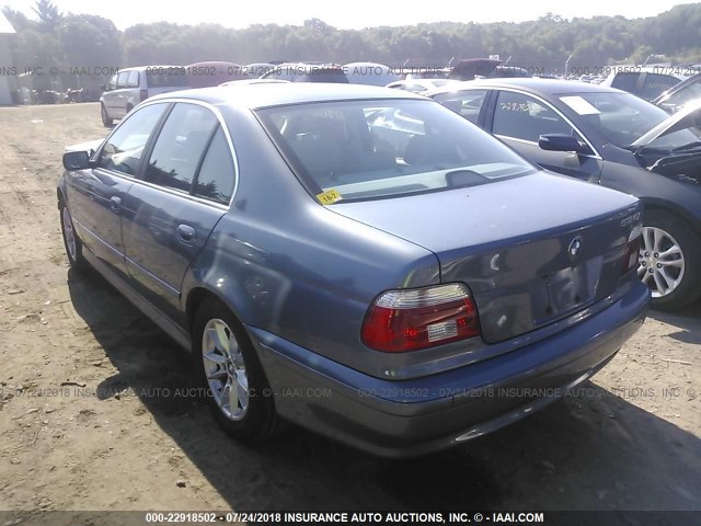 WBADT43433G027409 - 2003 BMW 525 I AUTOMATIC BLUE photo 3