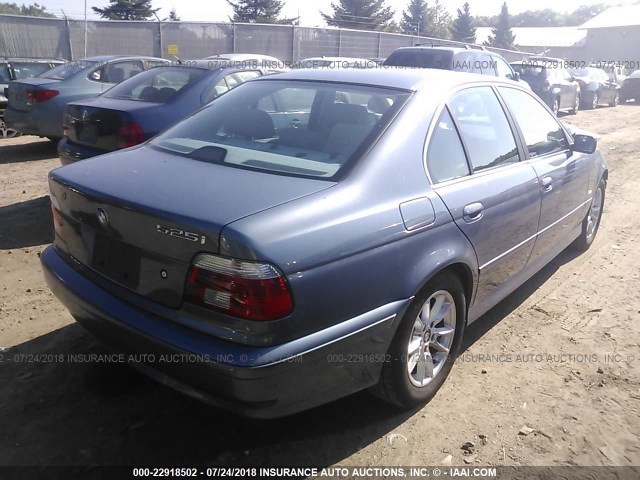 WBADT43433G027409 - 2003 BMW 525 I AUTOMATIC BLUE photo 4