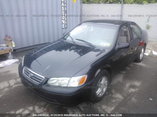 4T1BG22K01U087354 - 2001 TOYOTA CAMRY CE/LE/XLE BLACK photo 2