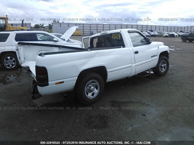 1B7HC16X01S243348 - 2001 DODGE RAM 1500 WHITE photo 4