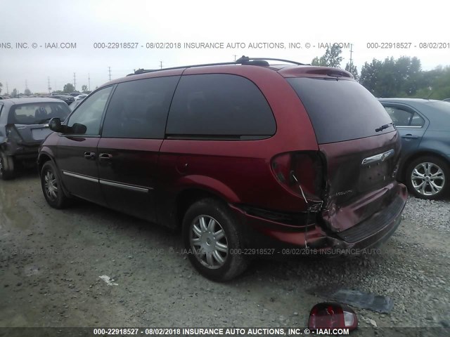 2C8GP54L45R413031 - 2005 CHRYSLER TOWN & COUNTRY TOURING RED photo 3