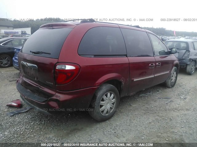 2C8GP54L45R413031 - 2005 CHRYSLER TOWN & COUNTRY TOURING RED photo 4