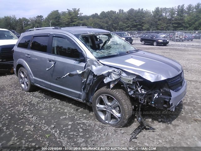 3C4PDCGG3HT613820 - 2017 DODGE JOURNEY CROSSROAD SILVER photo 1