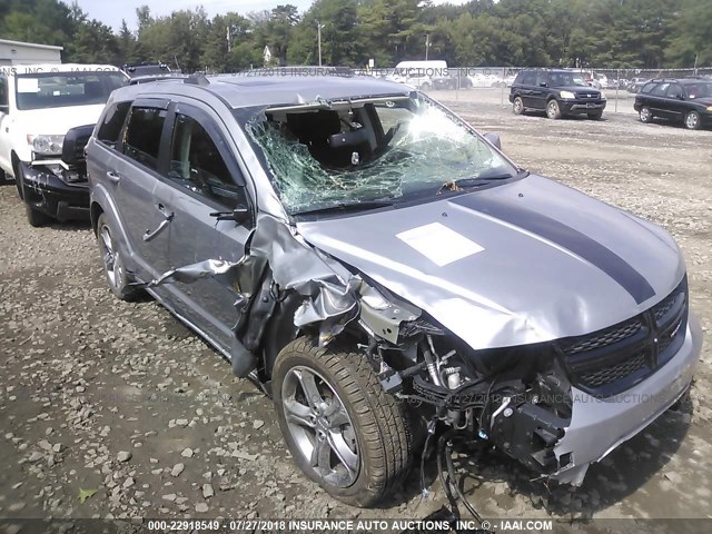 3C4PDCGG3HT613820 - 2017 DODGE JOURNEY CROSSROAD SILVER photo 6