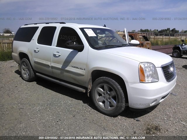 1GKFK16377J210213 - 2007 GMC YUKON XL K1500 WHITE photo 1