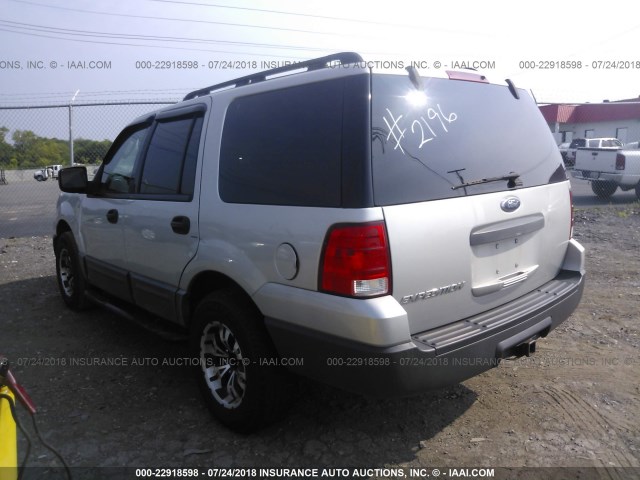 1FMPU13555LA02196 - 2005 FORD EXPEDITION XLS SILVER photo 3