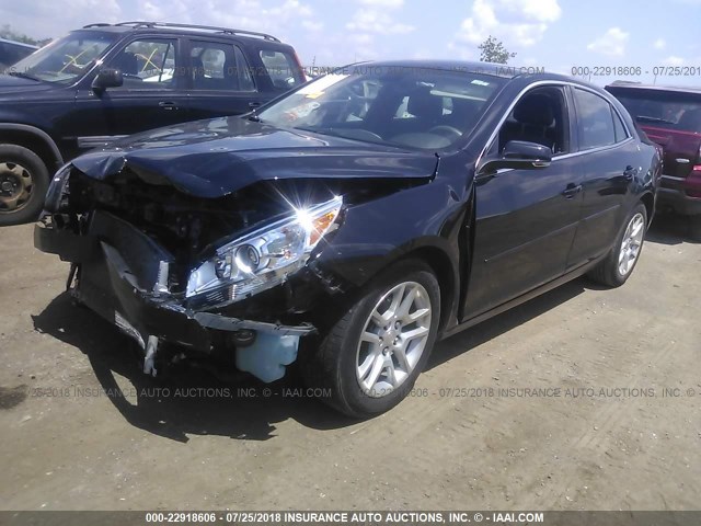 1G11C5SL2EF274233 - 2014 CHEVROLET MALIBU 1LT BLACK photo 2