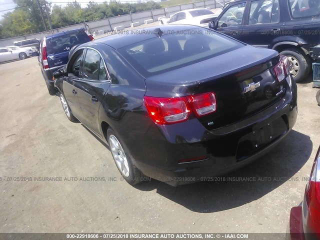 1G11C5SL2EF274233 - 2014 CHEVROLET MALIBU 1LT BLACK photo 3