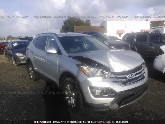 5XYZUDLB0EG137960 - 2014 HYUNDAI SANTA FE SPORT  SILVER photo 1