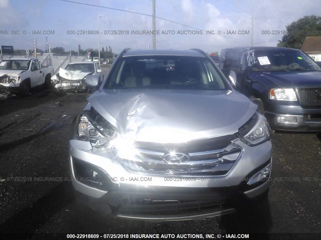 5XYZUDLB0EG137960 - 2014 HYUNDAI SANTA FE SPORT  SILVER photo 6