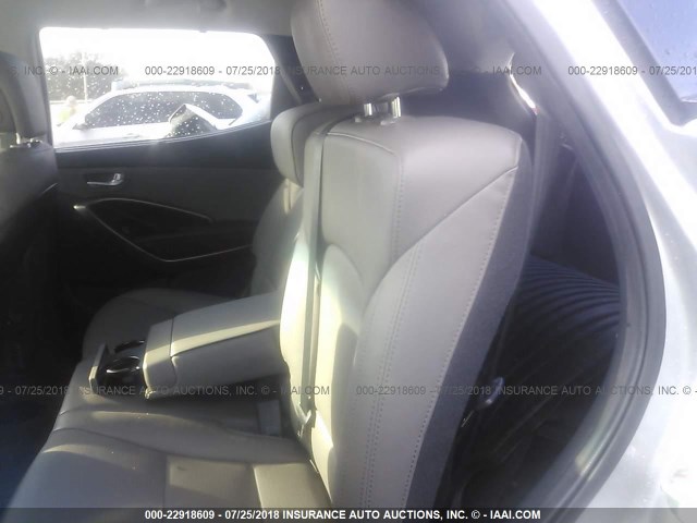 5XYZUDLB0EG137960 - 2014 HYUNDAI SANTA FE SPORT  SILVER photo 8