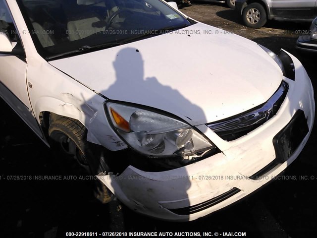 1G8ZS57B18F269861 - 2008 SATURN AURA XE WHITE photo 6