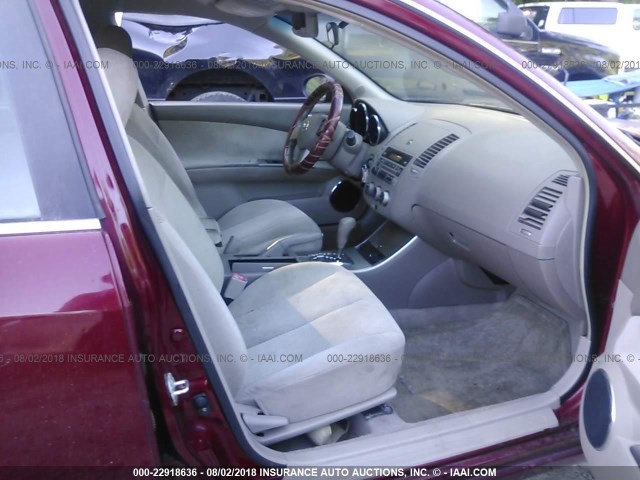 1N4AL11D76N382547 - 2006 NISSAN ALTIMA S/SL MAROON photo 5