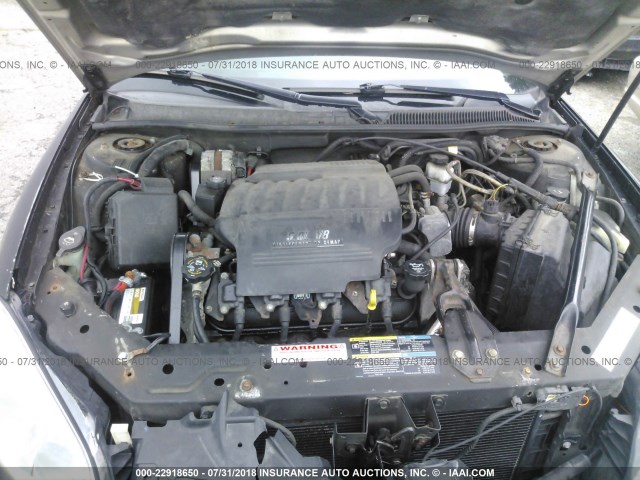 2G1WL15C969418994 - 2006 CHEVROLET MONTE CARLO SS შავი ფოტო 10