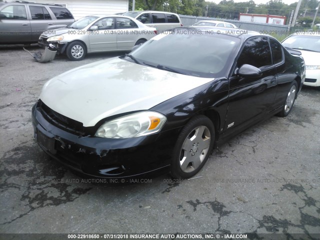 2G1WL15C969418994 - 2006 CHEVROLET MONTE CARLO SS შავი ფოტო 2