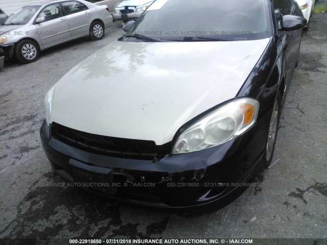 2G1WL15C969418994 - 2006 CHEVROLET MONTE CARLO SS შავი ფოტო 6