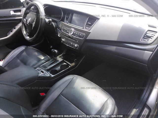 KNALN4D73E5121836 - 2014 KIA CADENZA PREMIUM/LIMITED GRAY photo 5