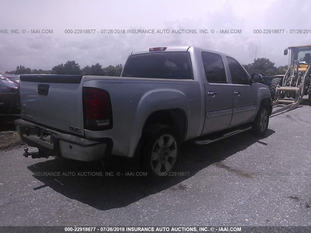 3GTP1VE04BG373395 - 2011 GMC SIERRA C1500 SLE SILVER photo 4