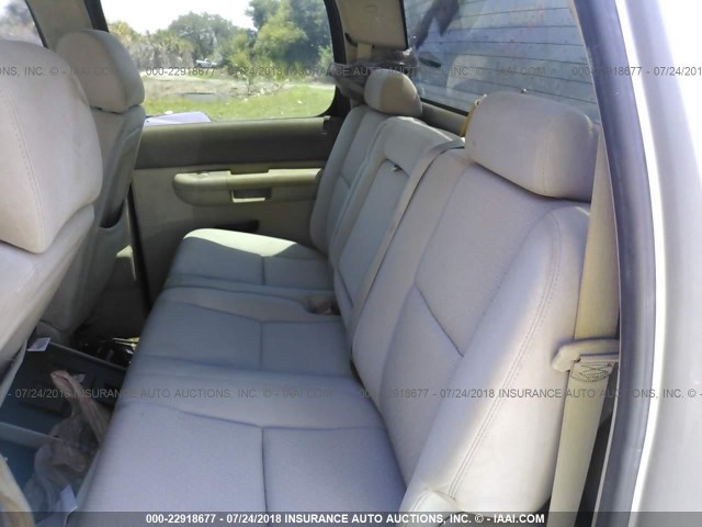 3GTP1VE04BG373395 - 2011 GMC SIERRA C1500 SLE SILVER photo 8