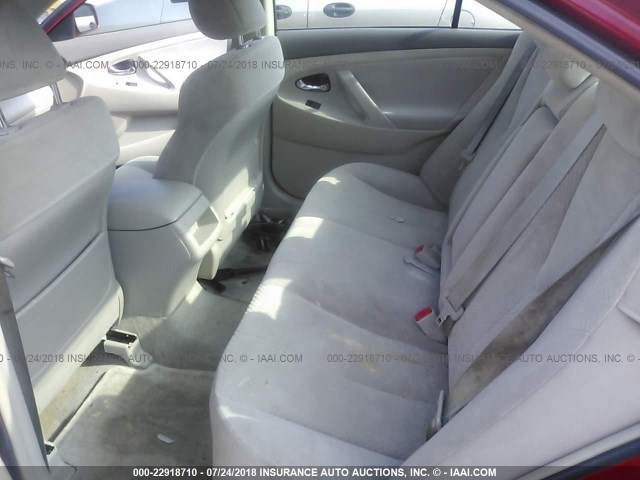 4T1BE46K47U009308 - 2007 TOYOTA CAMRY NEW GENERAT CE/LE/XLE/SE RED photo 8