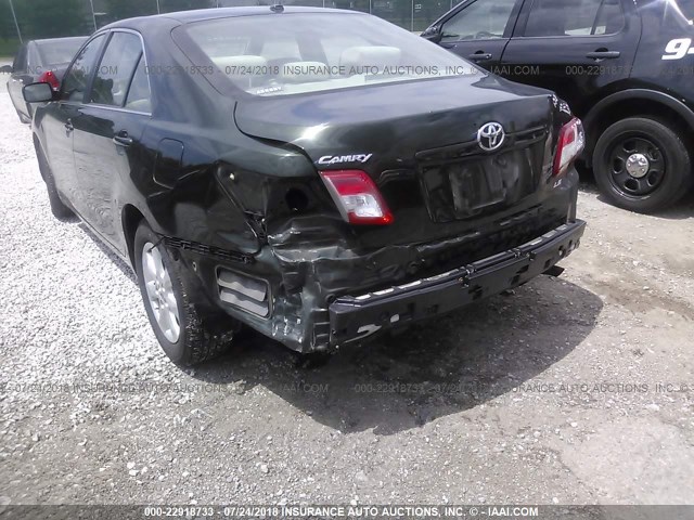 4T4BF3EK5BR136138 - 2011 TOYOTA CAMRY SE/LE/XLE 绿色 照片 6