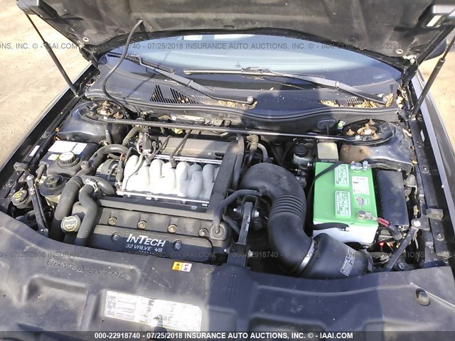 1LNHM97V11Y730141 - 2001 LINCOLN CONTINENTAL  Schwarz Foto 10
