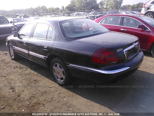 1LNHM97V11Y730141 - 2001 LINCOLN CONTINENTAL  BLACK photo 3