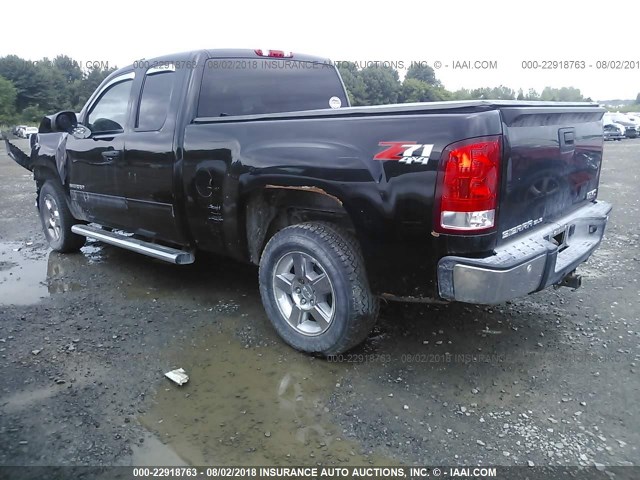 1GTR2VE7XCZ348408 - 2012 GMC SIERRA K1500 SLE BLACK photo 3