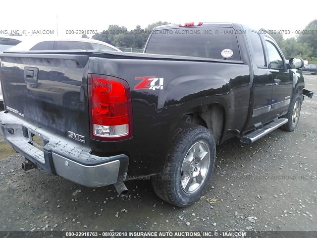 1GTR2VE7XCZ348408 - 2012 GMC SIERRA K1500 SLE BLACK photo 4