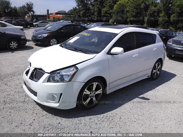 5Y2SR67089Z462127 - 2009 PONTIAC VIBE GT WHITE photo 2