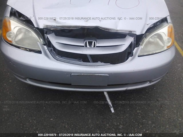 1HGEM22573L067052 - 2003 HONDA CIVIC LX SILVER photo 6