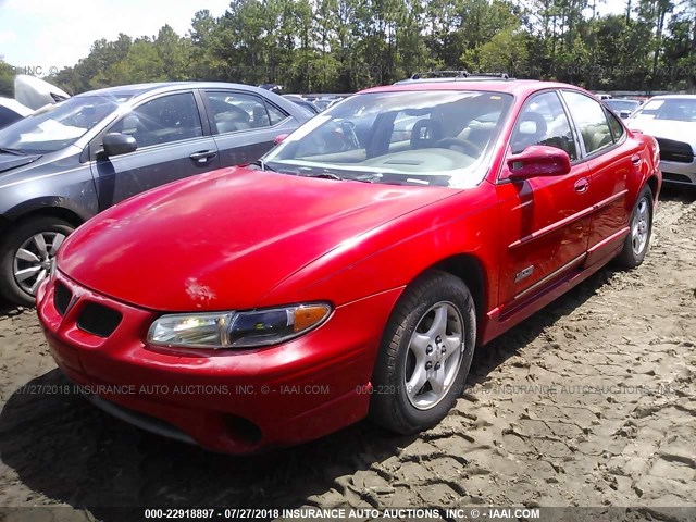 1G2WP5210WF310880 - 1998 PONTIAC GRAND PRIX GTP RED photo 2