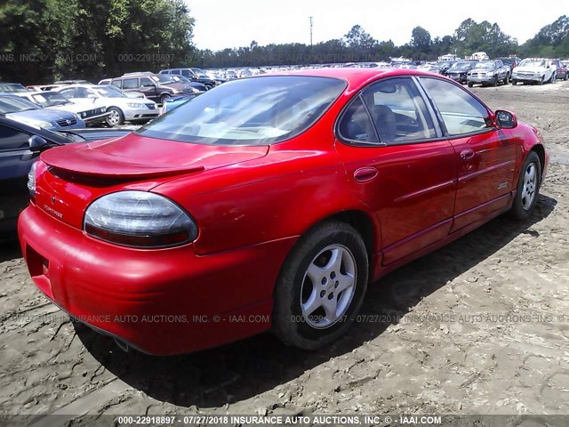 1G2WP5210WF310880 - 1998 PONTIAC GRAND PRIX GTP RED photo 4