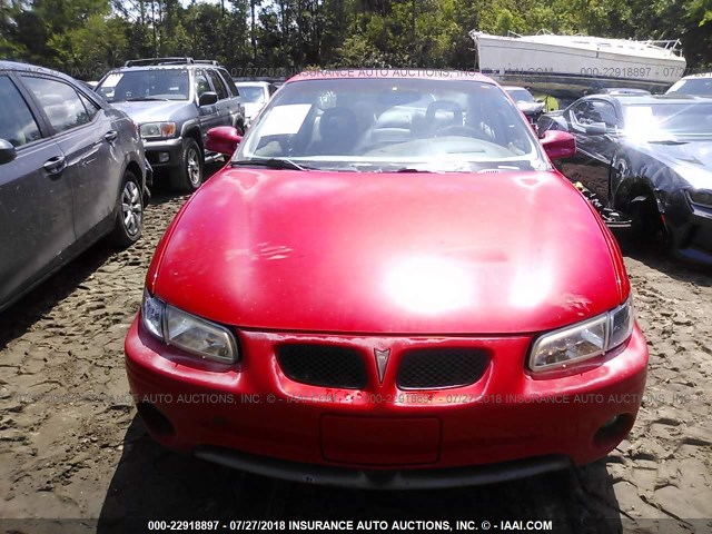 1G2WP5210WF310880 - 1998 PONTIAC GRAND PRIX GTP RED photo 6