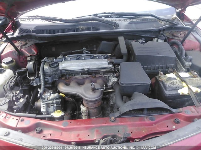 4T1BE46K68U250692 - 2008 TOYOTA CAMRY CE/LE/XLE/SE RED photo 10