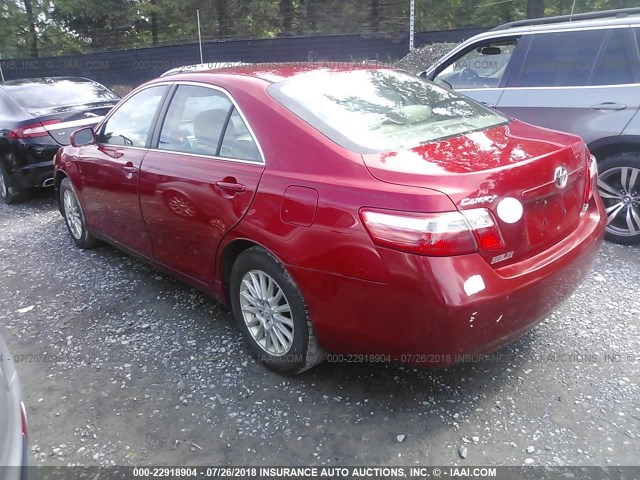 4T1BE46K68U250692 - 2008 TOYOTA CAMRY CE/LE/XLE/SE RED photo 3