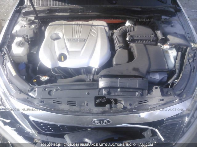 KNAGM4AD9C5030906 - 2012 KIA OPTIMA HYBRID SILVER photo 10