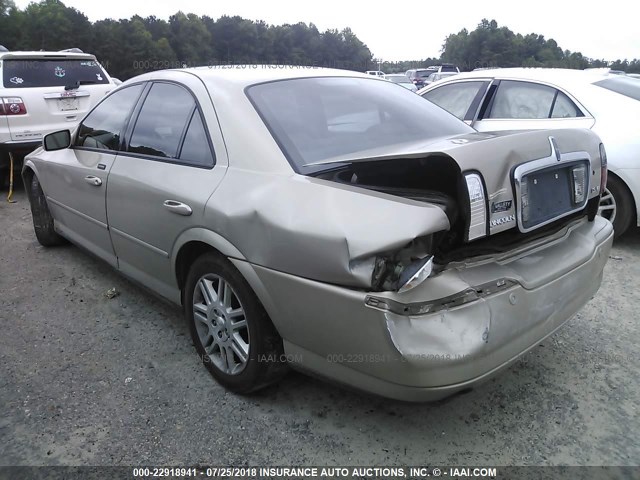 1LNHM87A35Y645119 - 2005 LINCOLN LS 金色 照片 3