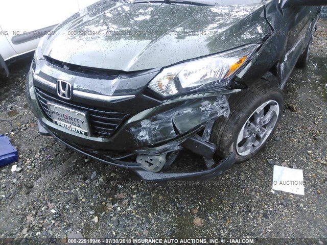 3CZRU6H54JM710137 - 2018 HONDA HR-V EX GREEN photo 6